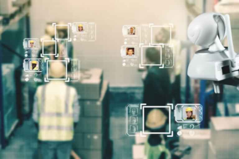 Facial recognition technology for industry worker to access machine control